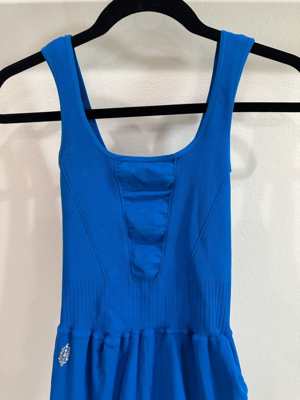 FP Movement by Free People Electric Blue Scoop-Neck Jumpsuit with White Trim - Picture 6 of 7